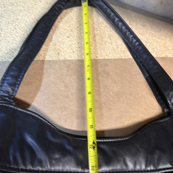 Black floral vintage shoulder purse - Picture 13 of 14